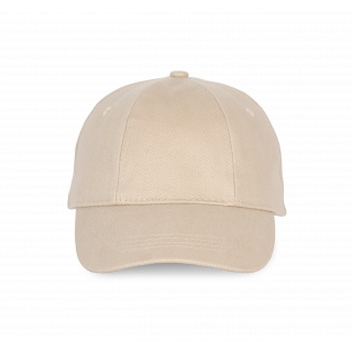 Casquette "Easy printing" - 6 panneaux KP119 - Beige personnalisable - Vue de face