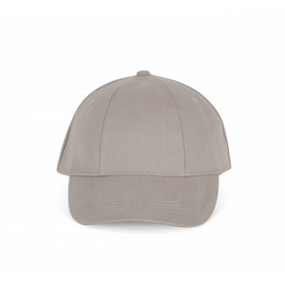 Casquette "Easy printing" - 6 panneaux KP119 - Grey personnalisable - Vue de face