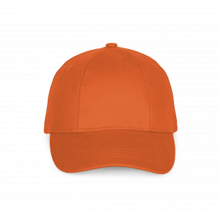 Casquette "Easy printing" - 6 panneaux KP119 - Orange personnalisable - Vue de face