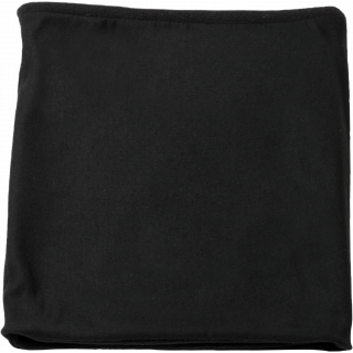 Tour de cou doublé polaire KP121 - Black personnalisable - Vue de face