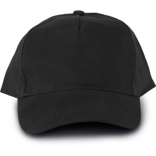 Casquette 5 panneaux KP133 - Black personnalisable - Vue de face