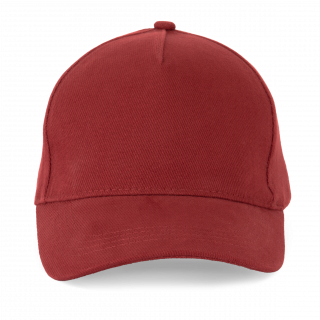 Casquette 5 panneaux KP133 - Garnet personnalisable - Vue de face