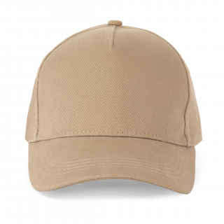 Casquette 5 panneaux KP133 - Sand personnalisable - Vue de face