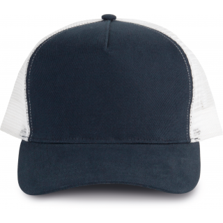 Casquette trucker - 5 panneaux KP137 - Navy / White personnalisable - Vue de face