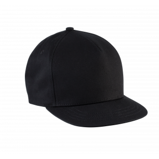 Casquette enfant snapback - 5 panneaux KP147 - Black personnalisable - Vue de face