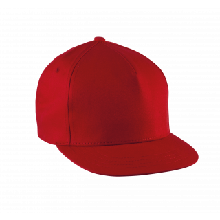 Casquette enfant snapback - 5 panneaux KP147 - Red personnalisable - Vue de face