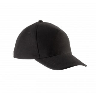Casquette enfant avec sandwich contrasté - 5 panneaux KP148 - Black personnalisable - Vue de face