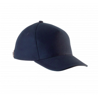 Casquette enfant avec sandwich contrasté - 5 panneaux KP148 - Navy personnalisable - Vue de face