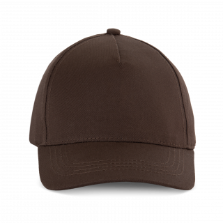 Casquette enfant en coton - 5 panneaux KP149 - Chocolate personnalisable - Vue de face