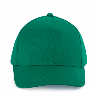 Casquette enfant en coton - 5 panneaux KP149 - Kelly Green personnalisable - Vue de face