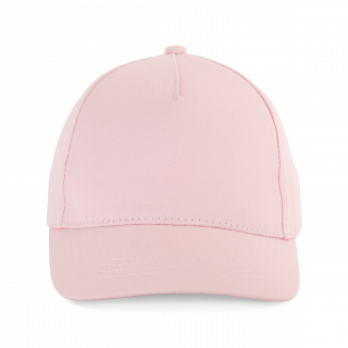 Casquette enfant en coton - 5 panneaux KP149 - Pink personnalisable - Vue de face