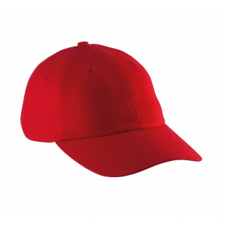 Dad cap - 6 panneaux KP154 - Red personnalisable - Vue de face
