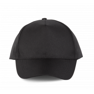 Casquette polyester - 5 panneaux KP157 - Black personnalisable - Vue de face