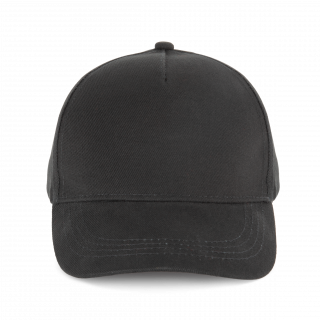 Casquette coton épais - 5 panneaux KP162 - Black personnalisable - Vue de face