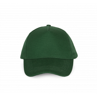 Casquette coton épais - 5 panneaux KP162 - Forest Green personnalisable - Vue de face