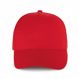 Casquette coton épais - 5 panneaux KP162 - Red personnalisable - Vue de face