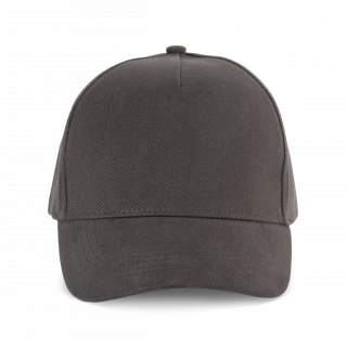 Casquette coton épais - 5 panneaux KP162 - Dark Grey personnalisable - Vue de face