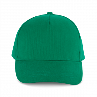 Casquette coton épais - 5 panneaux KP162 - Kelly Green personnalisable - Vue de face