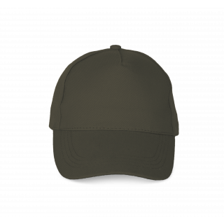 Casquette coton épais - 5 panneaux KP162 - Khaki personnalisable - Vue de face