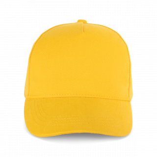 Casquette coton épais - 5 panneaux KP162 - Yellow personnalisable - Vue de face