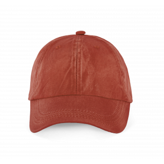 Casquette Vintage - 6 panneaux KP165 - Washed Orange Brick personnalisable - Vue de face