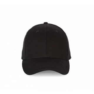 Casquette sandwich contrasté - 6 panneaux KP185 - Black personnalisable - Vue de face
