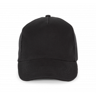 Casquette - 5 panneaux KP189 - Black personnalisable - Vue de face