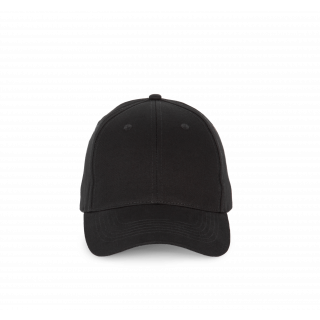 Casquette - 6 panneaux KP190 - Black personnalisable - Vue de face