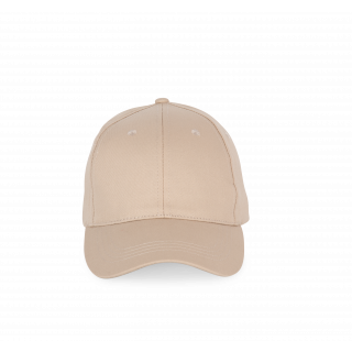 Casquette - 6 panneaux KP192 - Beige personnalisable - Vue de face