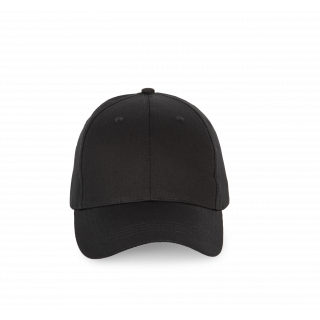 Casquette - 6 panneaux KP192 - Black personnalisable - Vue de face