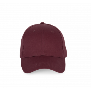 Casquette - 6 panneaux KP192 - Burgundy personnalisable - Vue de face
