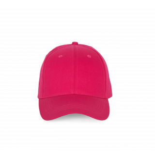 Casquette - 6 panneaux KP192 - Fuchsia personnalisable - Vue de face