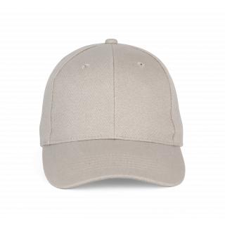 Casquette Baseball - 6 panneaux KP194 - Light Grey personnalisable - Vue de face