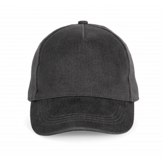 Casquette Baseball - 5 panneaux KP195 - Dark Grey personnalisable - Vue de face