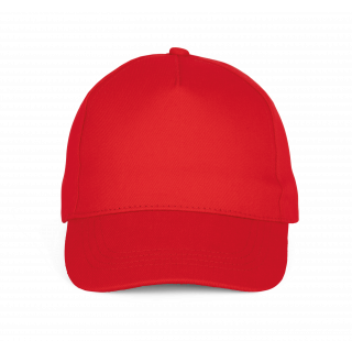 Casquette Baseball - 5 panneaux KP195 - Red personnalisable - Vue de face