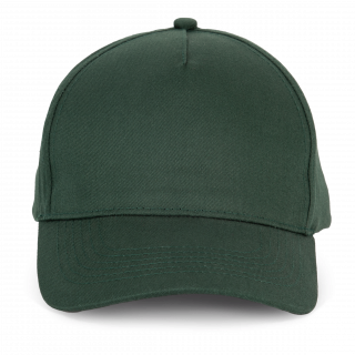 Casquette en coton et polyester recyclés K-loop tracking - 5 panneaux KP229 - Forest Green personnalisable - Vue de face