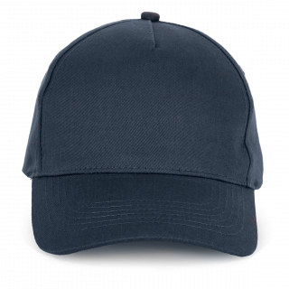 Casquette en coton et polyester recyclés K-loop tracking - 5 panneaux KP229 - Navy personnalisable - Vue de face