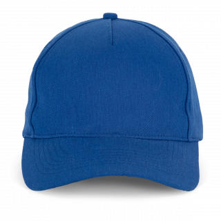Casquette en coton et polyester recyclés K-loop tracking - 5 panneaux KP229 - Royal Blue personnalisable - Vue de face