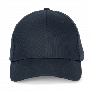 Casquette en coton et polyester recyclés K-loop tracking- 6 panneaux KP230 - Navy personnalisable - Vue de face