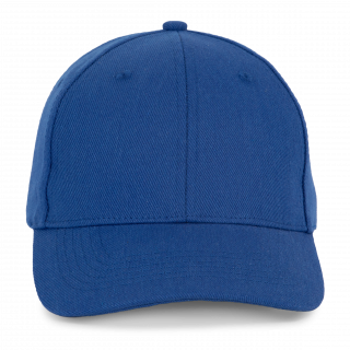 Casquette en coton et polyester recyclés K-loop tracking- 6 panneaux KP230 - Royal Blue personnalisable - Vue de face