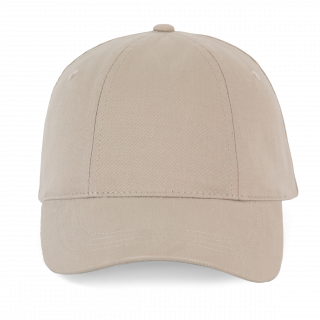 Casquette "Easy printing" - 6 panneaux KP232 - Beige personnalisable - Vue de face