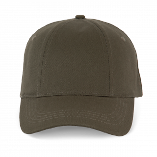 Casquette "Easy printing" - 6 panneaux KP232 - Dark Khaki personnalisable - Vue de face