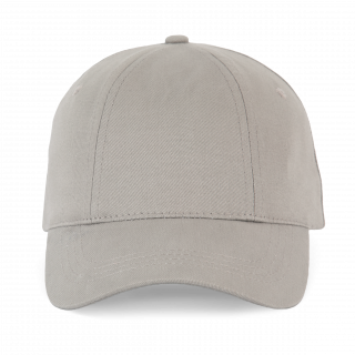 Casquette "Easy printing" - 6 panneaux KP232 - Light Grey personnalisable - Vue de face