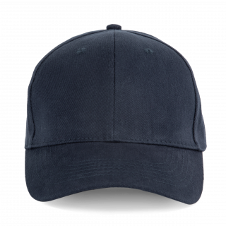 Casquette en coton bio - 6 panneaux KP233 - Navy personnalisable - Vue de face