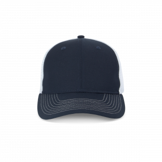 Casquette trucker - 6 panneaux KP238 - Navy / White personnalisable - Vue de face