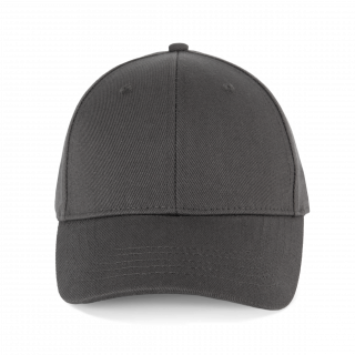 Casquette en coton bio 6 panneaux - K-up Gold Label KP356 - Dark Grey personnalisable - Vue de face
