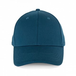 Casquette en coton bio 6 panneaux - K-up Gold Label KP356 - Ink Blue personnalisable - Vue de face