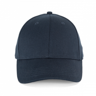 Casquette en coton bio 6 panneaux - K-up Gold Label KP356 - Navy personnalisable - Vue de face