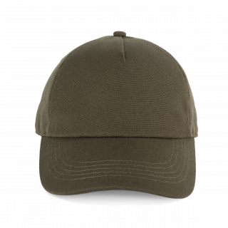 Casquette en toile de coton 5 panneaux - K-up Gold Label KP357 - Evergreen personnalisable - Vue de face