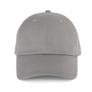Casquette en toile de coton 6 panneaux - K-up Gold Label KP358 - Harbor Grey personnalisable - Vue de face
